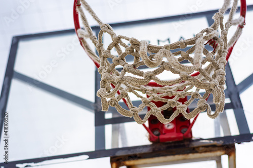 basketball hoop on the street