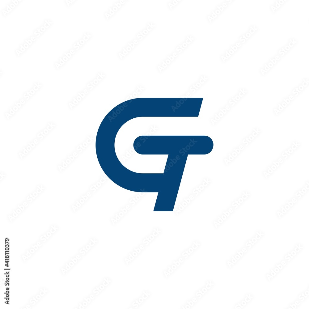 Simple elegant GT letter logo design. Vector illustration template. Simple elegant GT letter logo design. Vector illustration template.