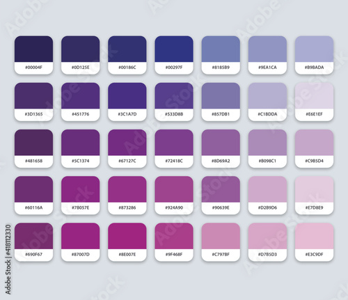 Purple Color Palette with Hex