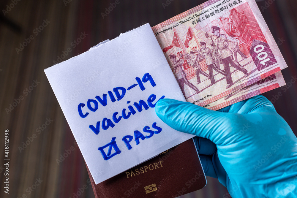 covid-19 vaccine pass with money