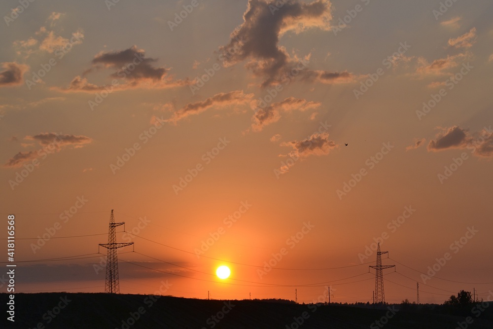 time lapse sunset