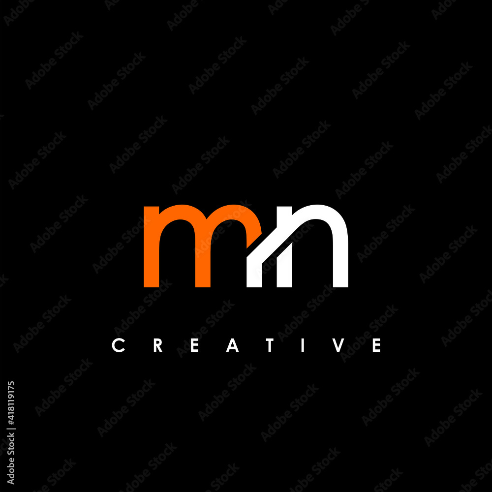 MN Letter Initial Logo Design Template Vector Illustration MN Letter Initial Logo Design Template Vector Illustration