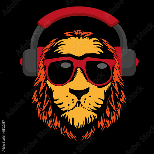 lion head and music