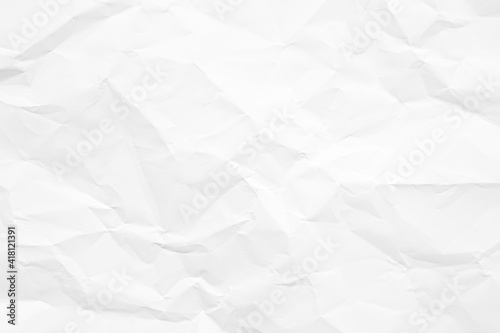 Clean white paper, wrinkled, abstract background.