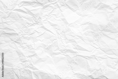 Clean white paper, wrinkled, abstract background.
