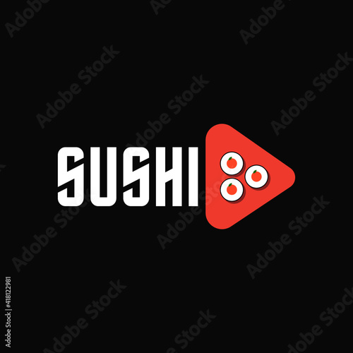 illustration of suchi, business logo, suchi