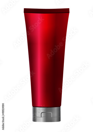 Editable Tube mockup Vector Packaging. A tube, squeeze tube, or collapsible tube is a collapsible package which can be used for viscous liquids such as toothpaste, artist's paint, adhesive, caulk, oil