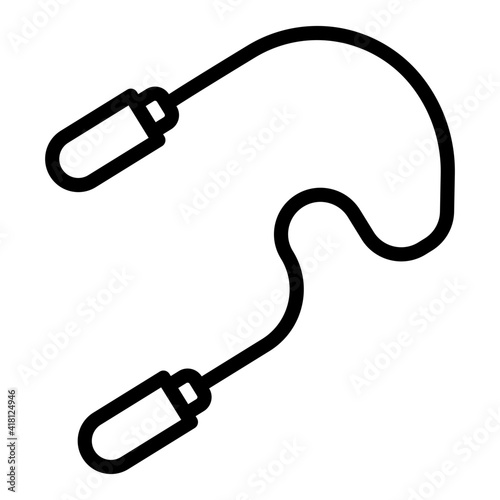 A trendy vector design of skipping rope