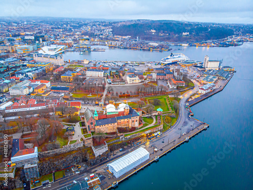 View of Akershus Fortress in Oslo, Norway © alexey_fedoren