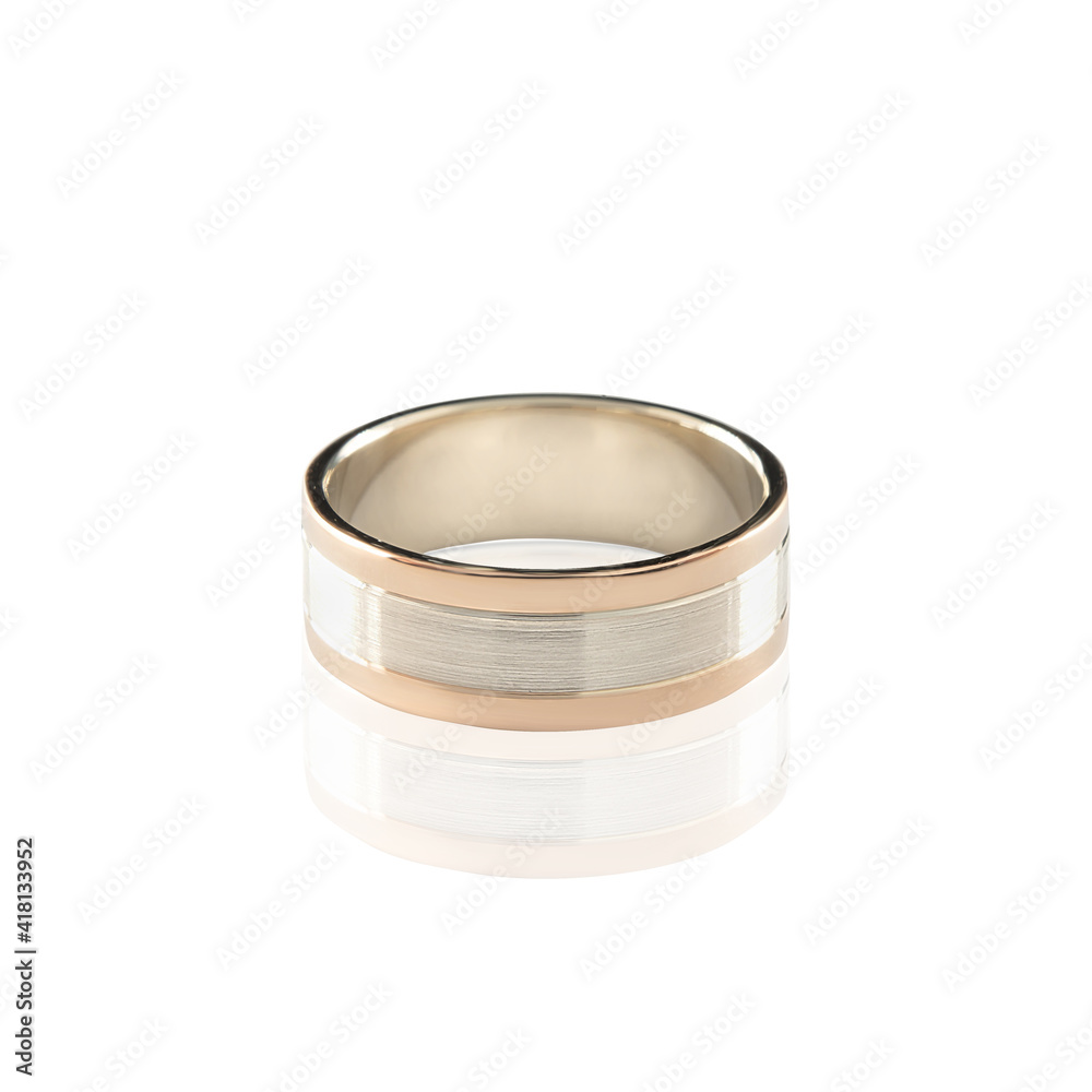 Diamonds Wedding three colors Ring group on white isolated cartier macro Diamonds Wedding three colors Ring group on white isolated cartier macro