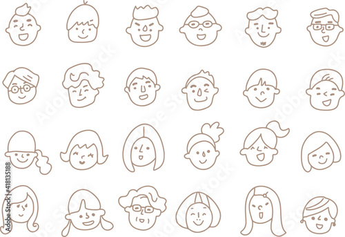 たくさんの笑顔　24人　