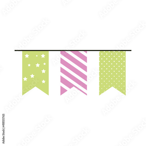 pennants decoration festive