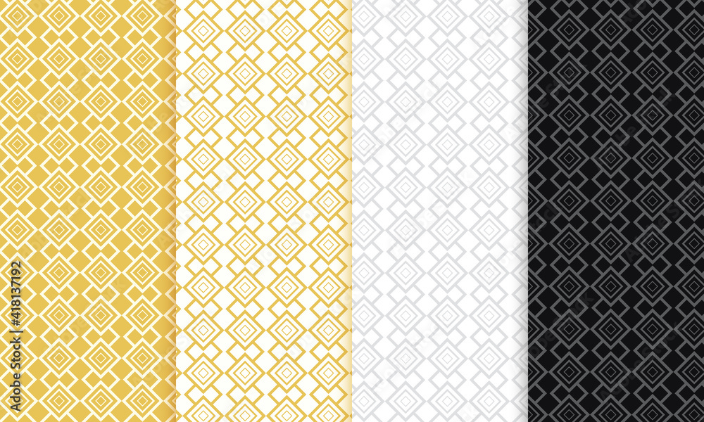 Geometric patterns design set in premium colors
Geometric patterns design set in premium colors