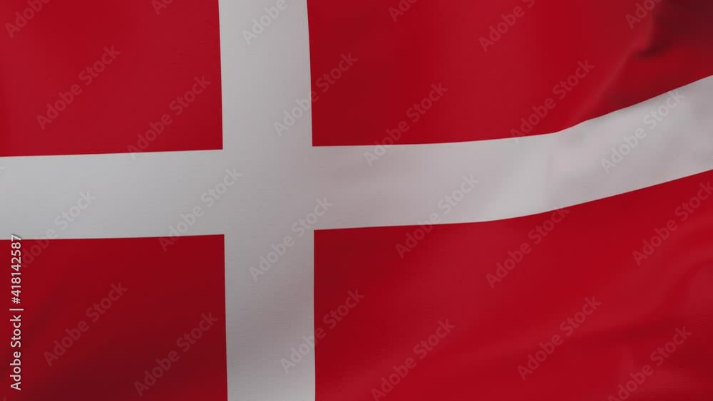 Denmark waving flag seamless loop animation 4k. Denmark waving flag seamless loop animation 4k.