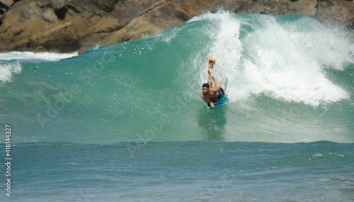 Bodyboard - Praia do Santiago - SP - Brasil  photo