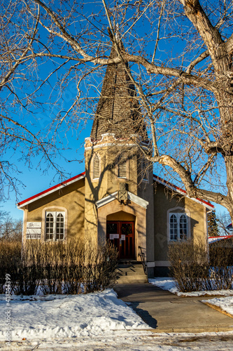 Historic old church. Three Hills, Alberta, Canada