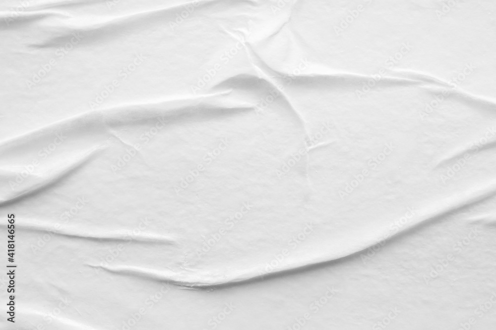 Blank white crumpled and creased paper poster texture background Blank white crumpled and creased paper poster texture background