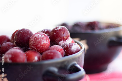 bowl of blueberries and raspberries