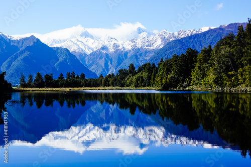 Lake Matheson and reflection New Zealand