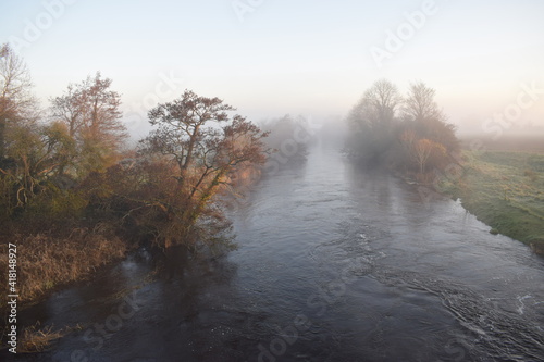 Liffey River from Sallins Viaduct © Georg