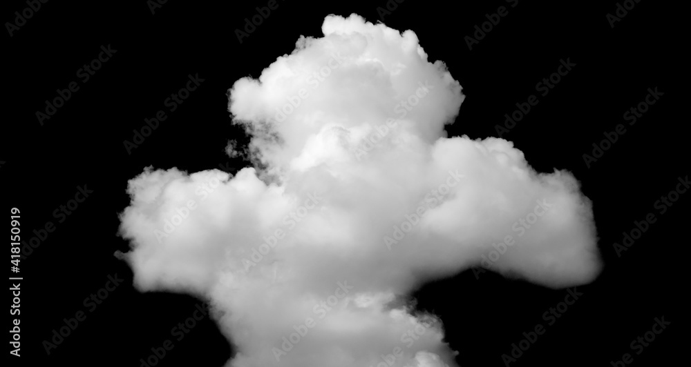 White cloud isolated on black background, Fluffy texture , Abstract smoke White cloud isolated on black background, Fluffy texture , Abstract smoke