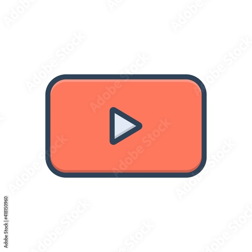 Free Download Color illustration icon for button - GFXLoad