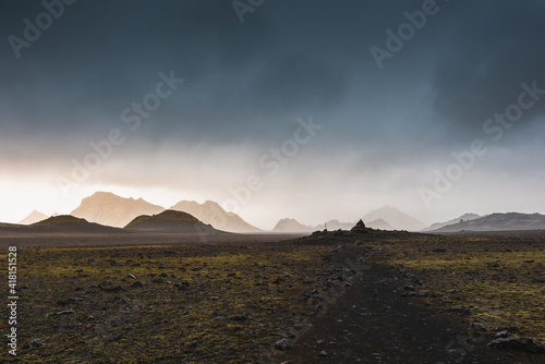clouds over the mountains