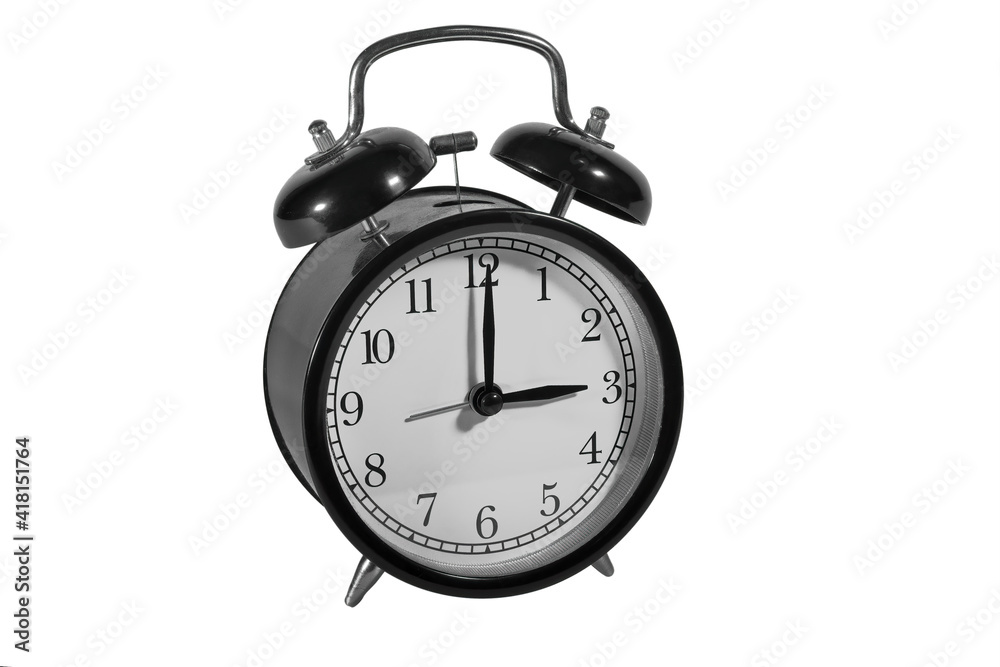 Analog clock. Isolate on a white background. Close-up. Analog clock. Isolate on a white background. Close-up.