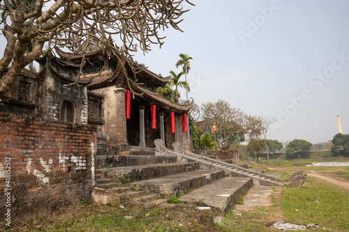 The temple of So village in Quoc Oai, Hanoi, Vietnam photo