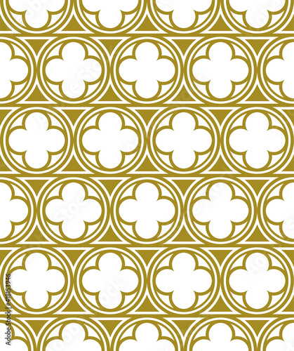 Vector gold seamless elegant pattern, oriental, geometric, Arabian, Eastern and Islamic style.
