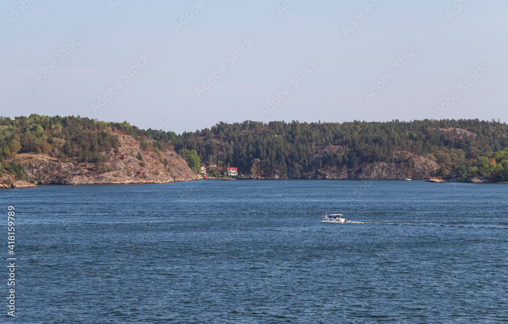 View of the skerries near Stockholm