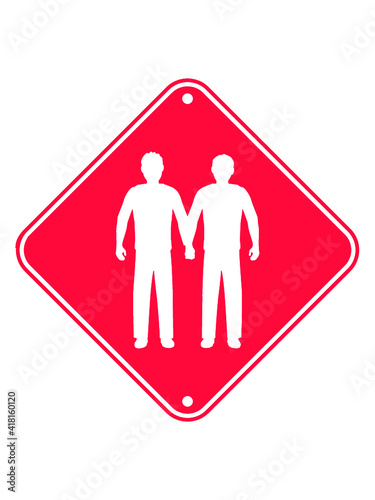 Schild Schwules Paar 