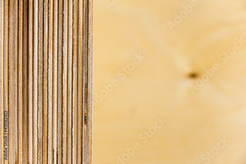 Фотография Plywood sheets with space for text. The view from the top.