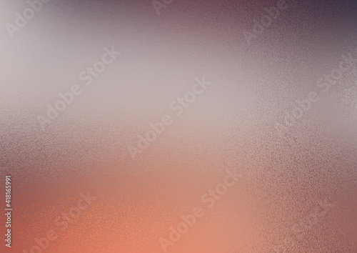 Frosty background. Frosted colored glass. Glass corrugated texture. Frosty background in the color of a tea rose with blurred spots.