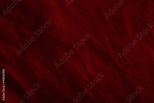 Red cloth background and texture, Grooved of red fabric abstract