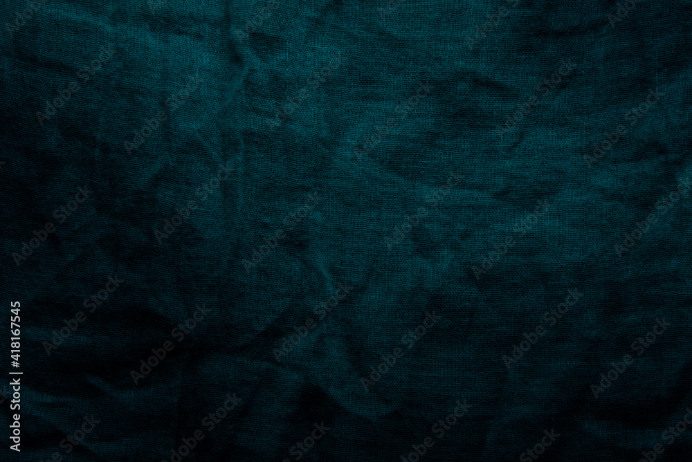 Blue cloth background and texture, Grooved of blue fabric abstract