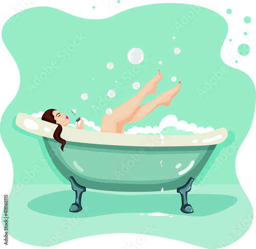girl in the bathroom