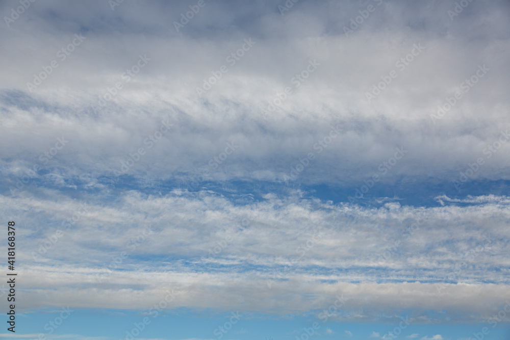 Image of cloud formations as background or template for sky in pictures exchange