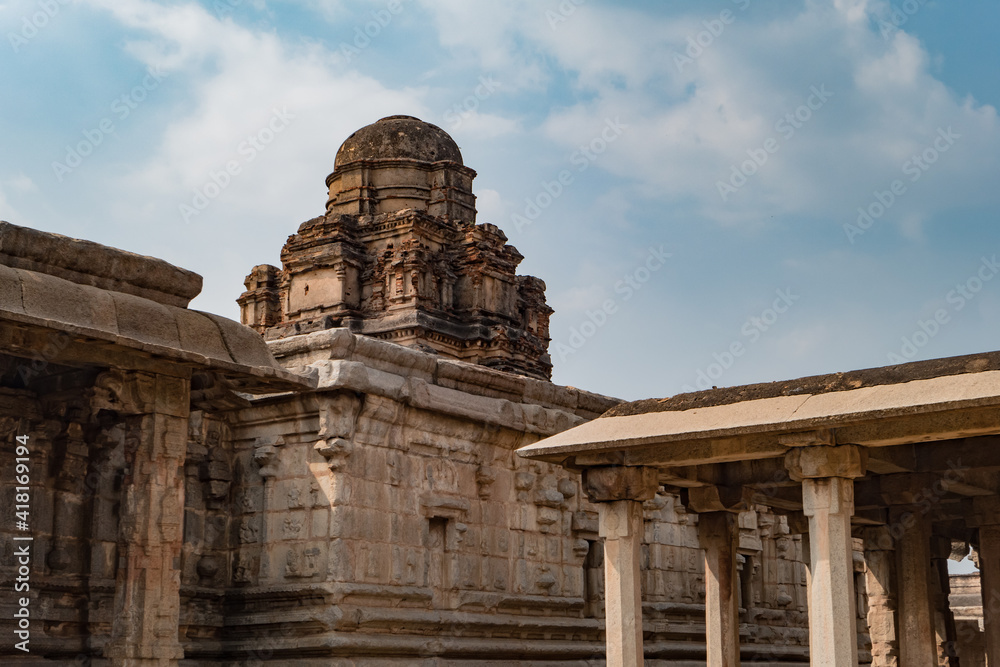 The ruined Krishna Temple in Hampi, Karnataka, India