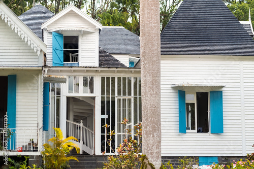 An old colonial-style house on the island of Mauritius.Museum on the island of Mauritius photo