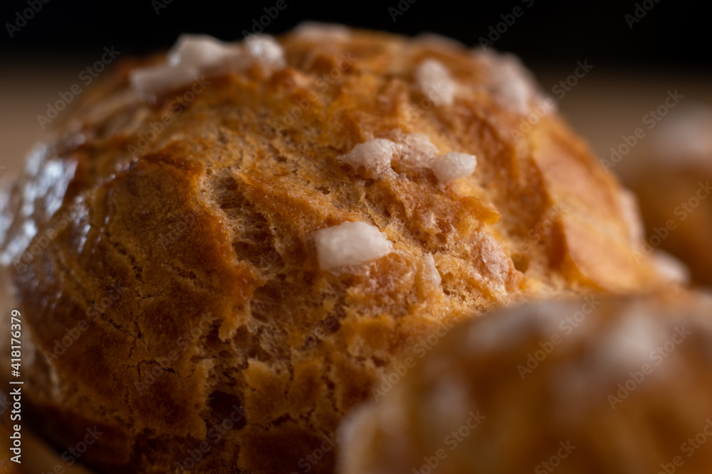 pastry bread france macro sugar