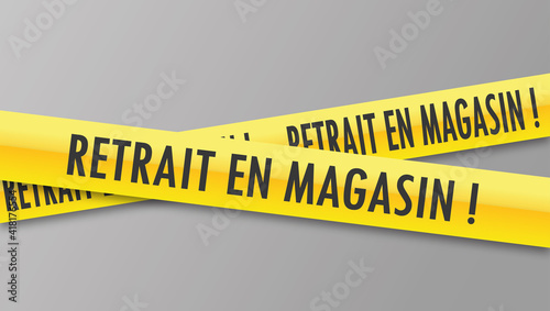 Logo retrait en magasin.