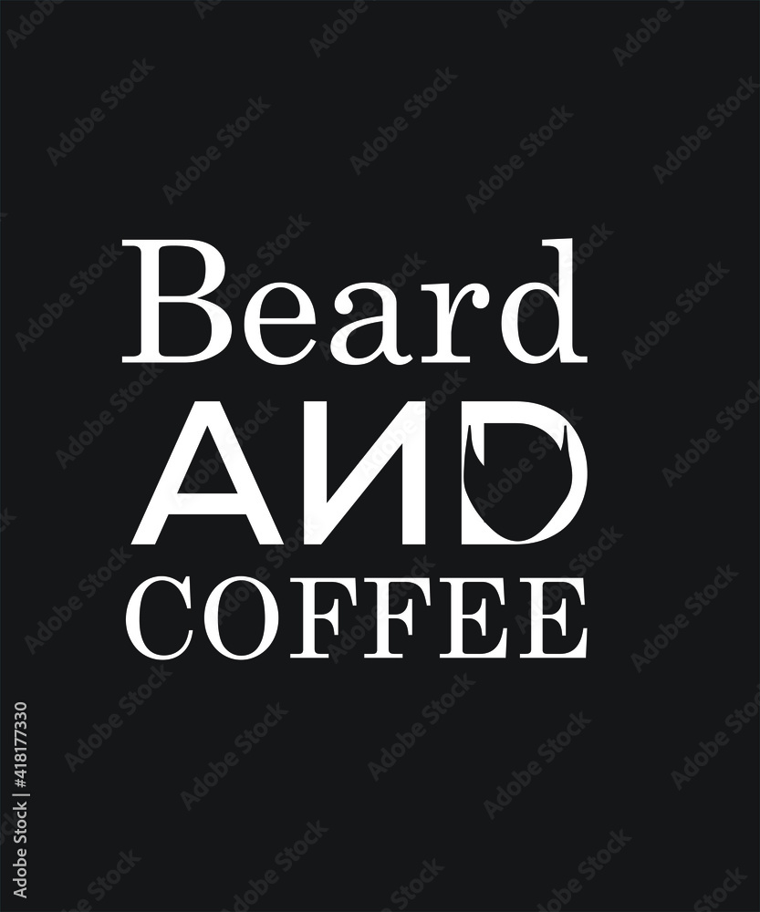 Beard hipster graphic design custom typography vector for t-shirt, banner, festival, bearded man, guy, business, logo, poster, mustache, website in a high resolution editable printable file.