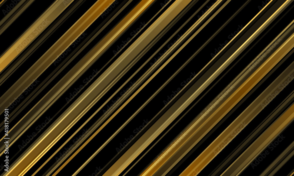 Obraz premium Abstract gold vector background with stripes. Design template for brochures, flyers, magazine
