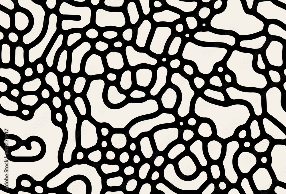 Vector seamless pattern. Modern stylish texture with smooth