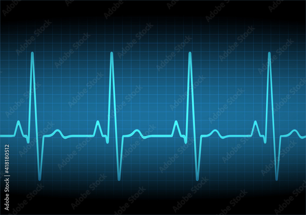 Heart rate graph. Heart beat. Ekg icon wave. Turquoise color. Sound wave line. Medical design. Stock vector illustration. Heart rate graph. Heart beat. Ekg icon wave. Turquoise color. Sound wave line. Medical design. Stock vector illustration.