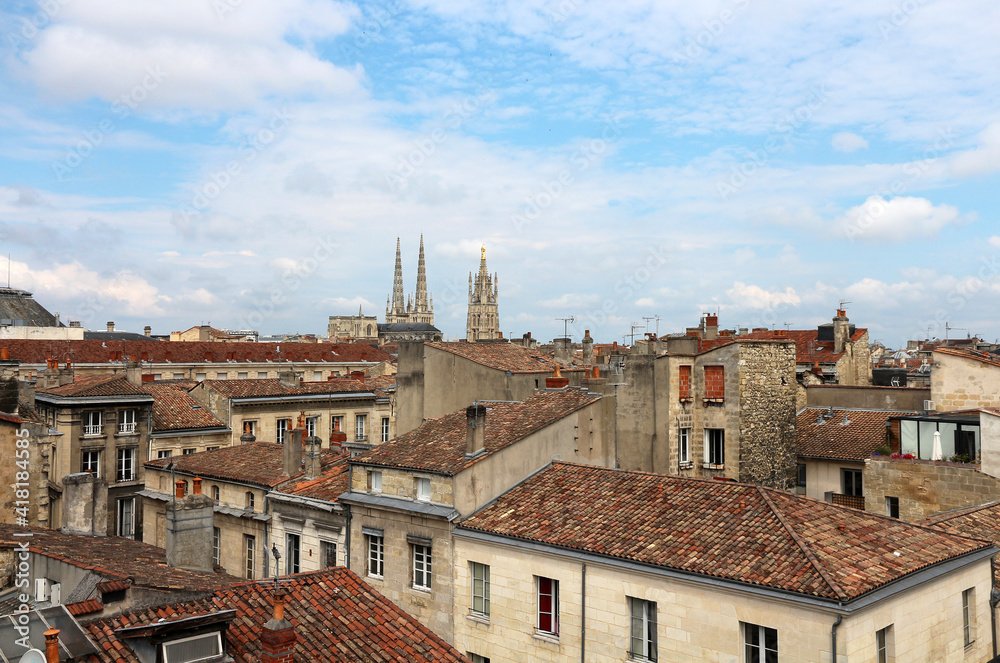 Bordeaux - France - old town district - roofs