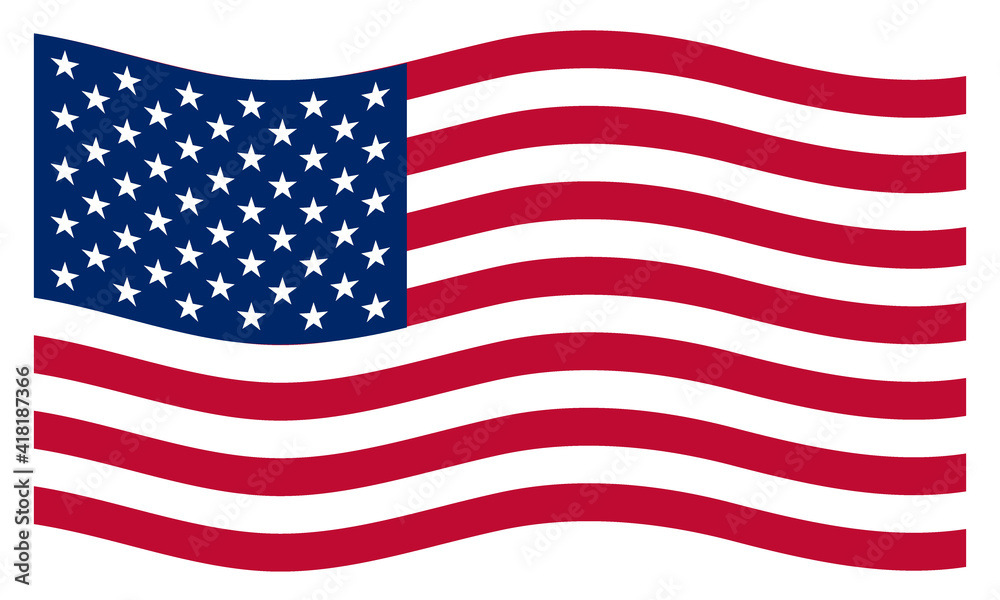 American waving flag American waving flag