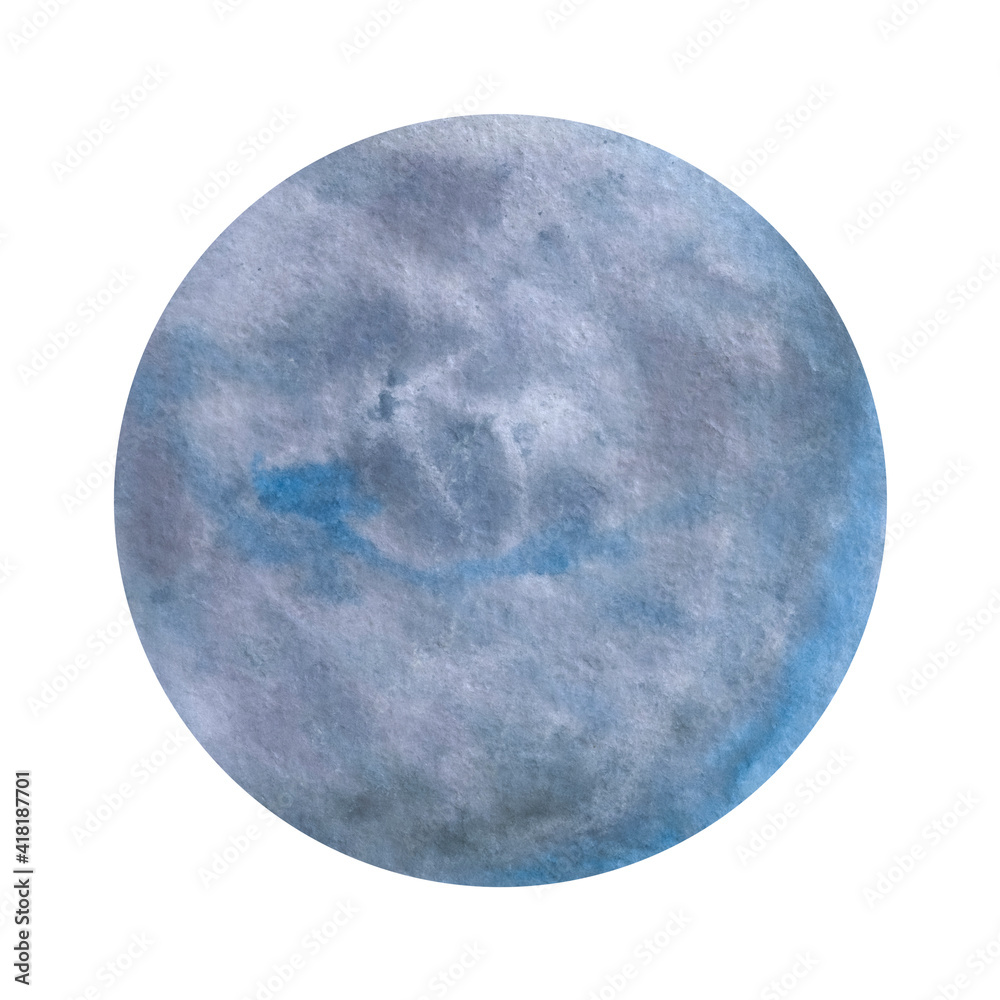 watercolor planet single. drawn planet. planet isolated on white background for design, print, postcards watercolor planet single. drawn planet. planet isolated on white background for design, print, postcards