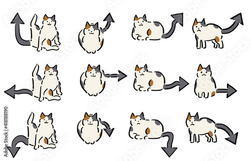 Arrow Tail Cat Drawing Set